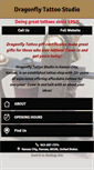Mobile Screenshot of dragonflytattoostudio.com